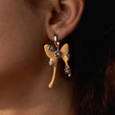 White Oak Butterfly Earrings