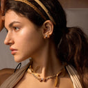 Ribbon Leaf Butterfly Necklace