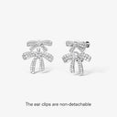 HEFANG Secure Bowknot Cuffs - 925 Silver No-Pierce Jewelry
