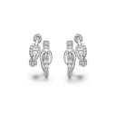Belt Chain Layered Earrings