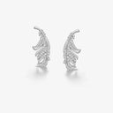 Glitter Feather Earrings