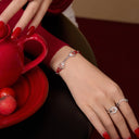 幸运扣红绳手链