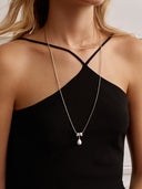 Crystal Drop Long Necklace