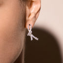 Ribbon Letter Earrings