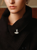 Skiing Penguin Brooch