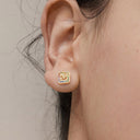 Smiley Face Stud Earring