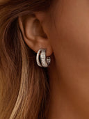 Tiered Ice Crystal Earrings