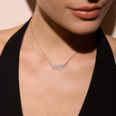 Glitter Feather Necklace