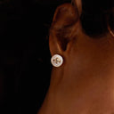 Button Chocolate Earrings