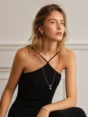 Crystal Drop Long Necklace