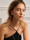 Tiered Ice Crystal Earrings