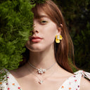 Iris Blossom Earrings (Yellow)