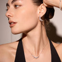 Ribbon Letter Earrings