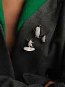 Strolling Penguin Brooch