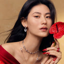 星光马蹄扣耳环