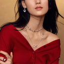 星光马蹄扣长项链