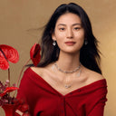 星光马蹄扣耳环