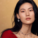 星光马蹄扣耳环